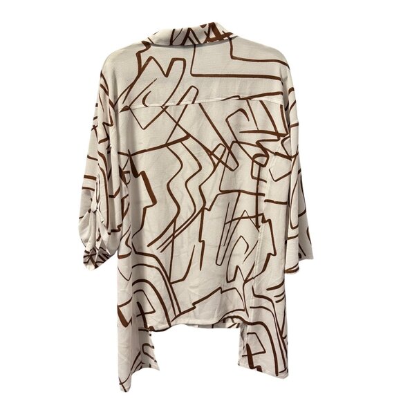 Joseph Ribkoff Abstract Print Button-Up Shirt Size M tunic - Picture 11 of 12